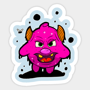 Purple Little Monster Sticker